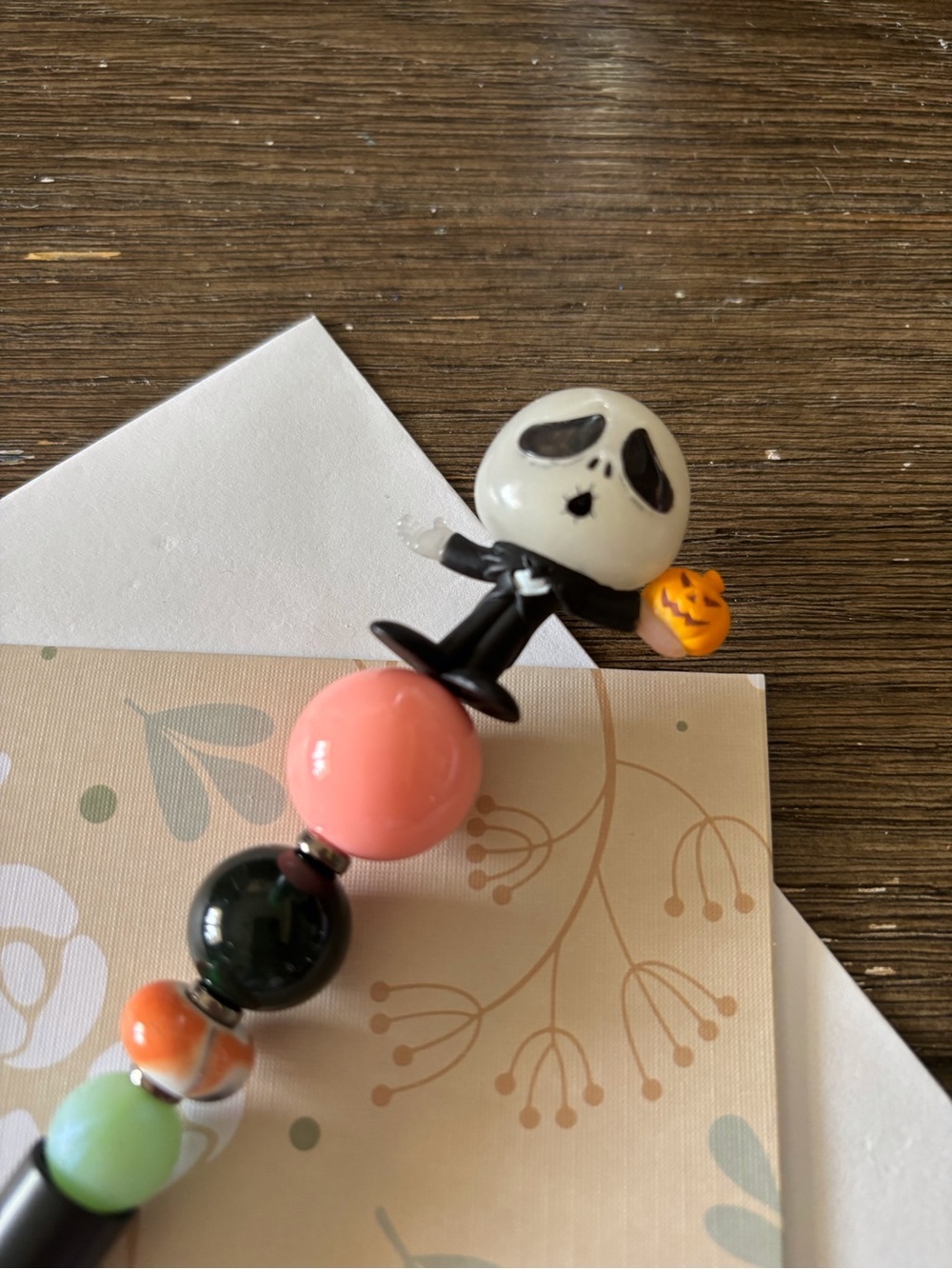Disney Doorables: Nightmare Before Christmas: Jack Skellington handmade bead pen